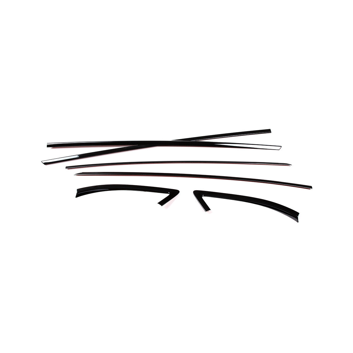 Matte balck Window Frame Trim Cover S. Steel 6 Pcs For Toyota Supra A90 2019-24 10