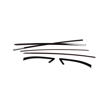 Matte balck Window Frame Trim Cover S. Steel 6 Pcs For Toyota Supra A90 2019-24 10