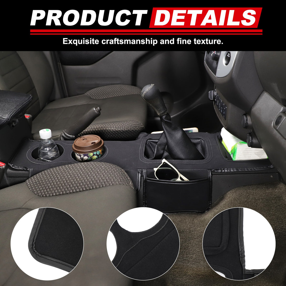 Suede Cloth Center Console Gear Shift Trim Cover For Nissan Frontier 2013-21 US 19