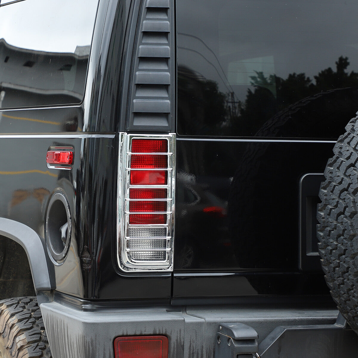 Silver Chrome Exterior Door Handle Mirror Hood Vent Trim Kit For Hummer H2 03-09 51