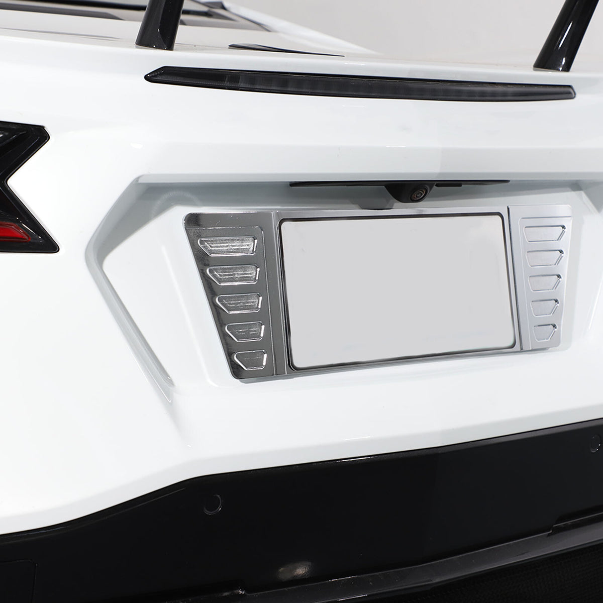 Aluminum Alloy Exterior Hood Engine License Plate Trim For Corvette C8 2020+ US - Variants 11-15 104