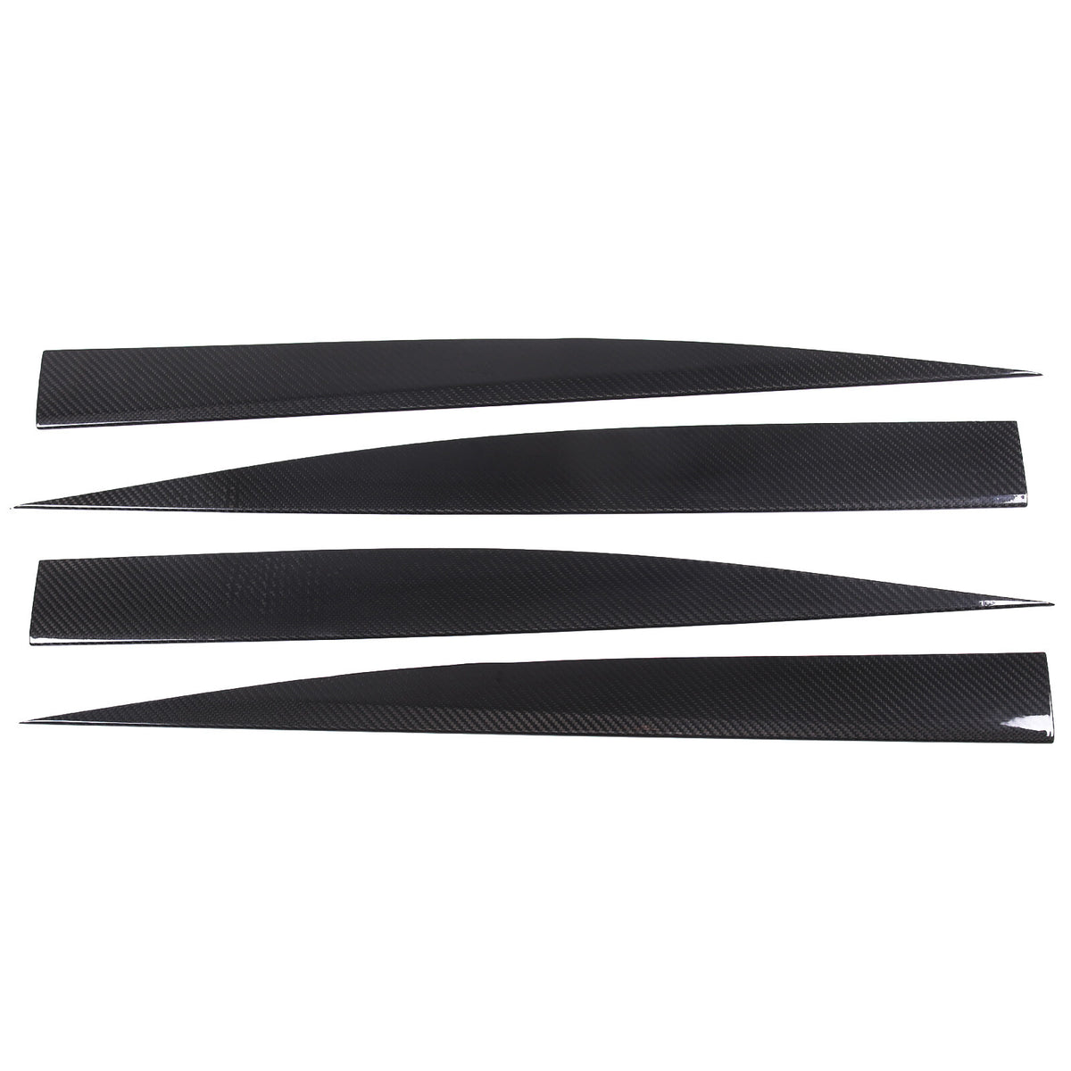 Real Carbon Fiber Side Skirt Trim Strip For Corvette C8 Stingray Coupe 20-26 16