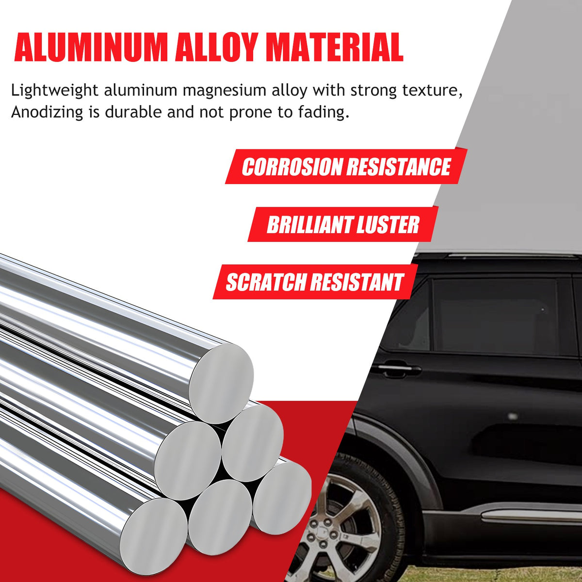 Aluminum Rear Ventilation Louvers Trim For Ford Explorer U625 2020+ 14