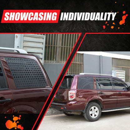 Exterior Rear Quarter Door Window Pillar Cover Trim For Honda Pilot 2003-2008 20