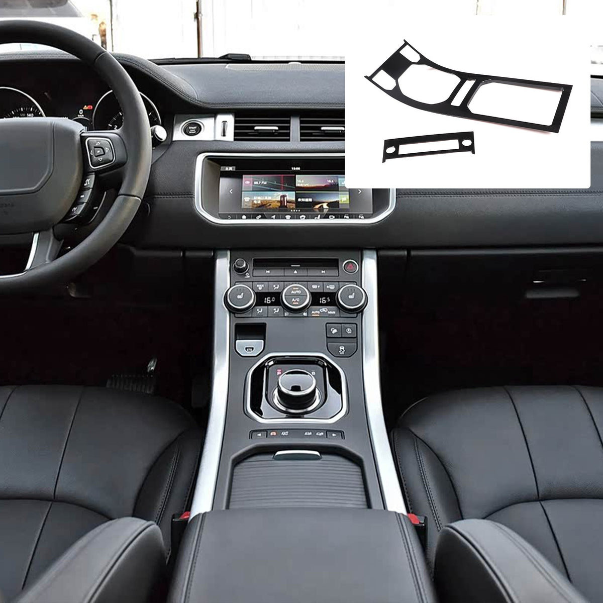 Glossy Piano Black Center Console Panel Trim For Land Rover Evoque L538 2012-18 18