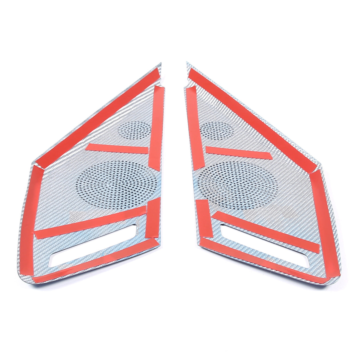 Blue Real Carbon Fiber Inner Door Speaker Panel Cover For Corvette C8 2020-2026 10