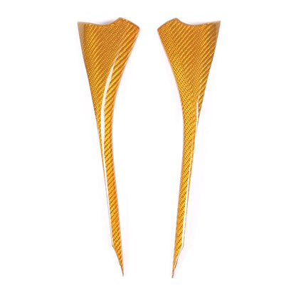Yellow Carbon Fiber Interior Window Upper Door Panel trim For Corvette C8 20-26 10