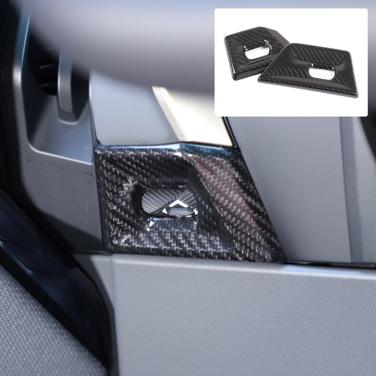 Real Carbon Fiber Dash Side Air Vent Trim Cover For BMW X3 G45 2025+ 11