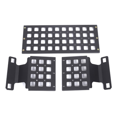 Aluminum Alloy Rear Roof Hanging Bag Rack Molle Panel For Ford Maverick 2022+ 14