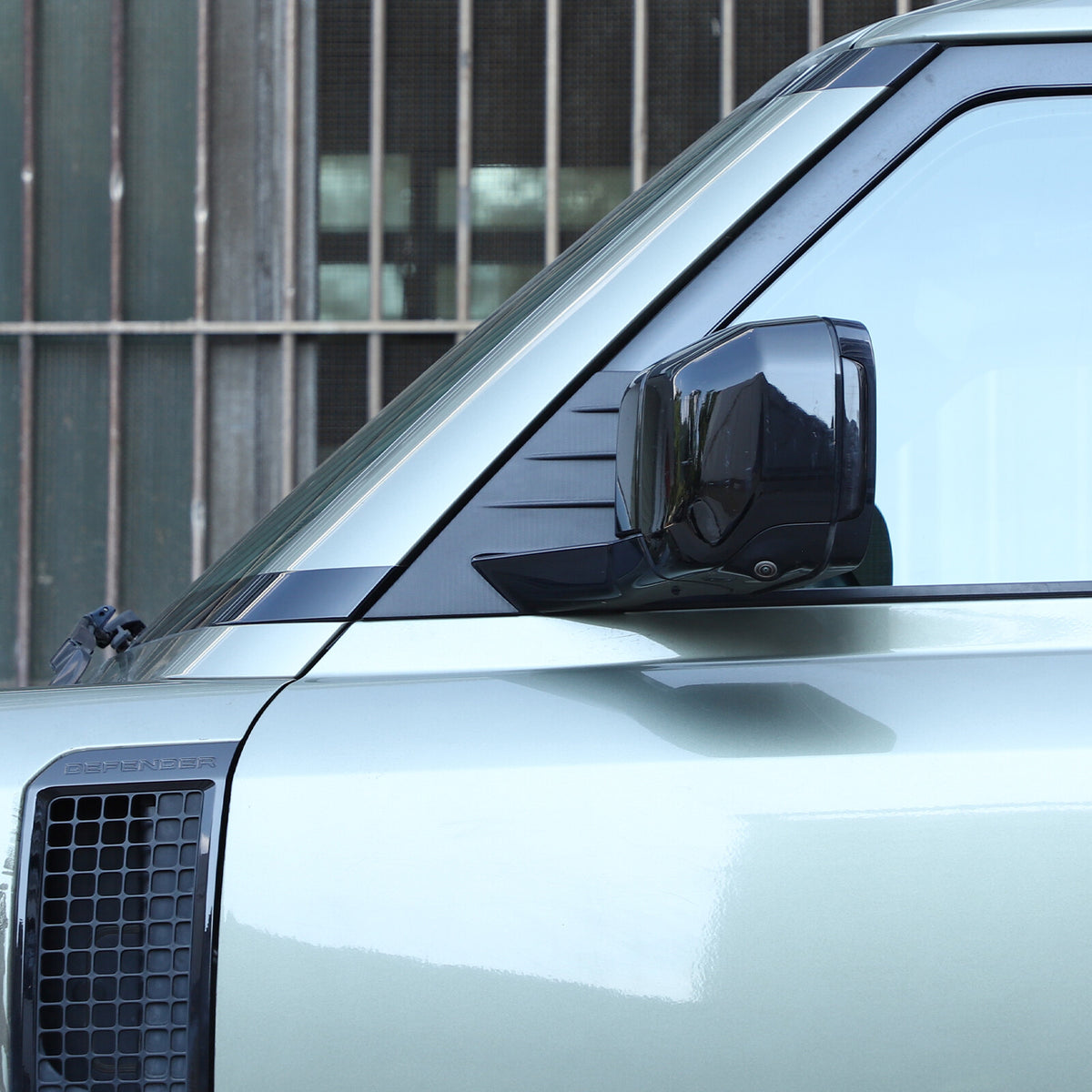 Matte Real Carbon Fiber Window Triangle A-Pillar Cover For LR Defender 2020-24 3