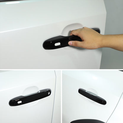 Glossy Black Door Handle & Rearview Mirror Cover For Toyota LC250 2024+ 17