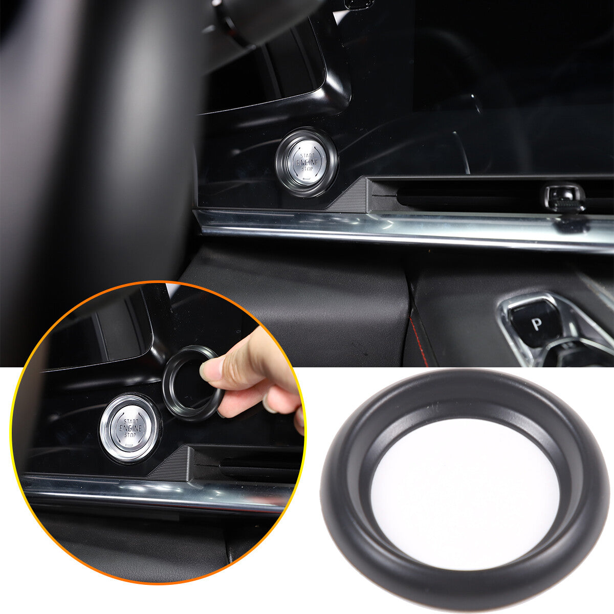 Matte Black ABS Full Interior Set Cover Trim Kit For Corvette C8 2020-25 - Styles 21-25 17