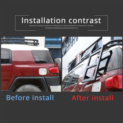 Left & Right Side Window Step Ladder Roof Rack for Toyota FJ Cruiser 2007-2021 8