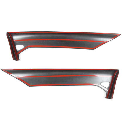 Real Honeycomb Carbon Fiber Interior Door Upper Panel trim Cover For Corvette C8 3
