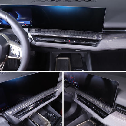 Real Carbon Fiber Navigation Screen Lower trim For BMW 5 Series G60 i5 2024+ 6