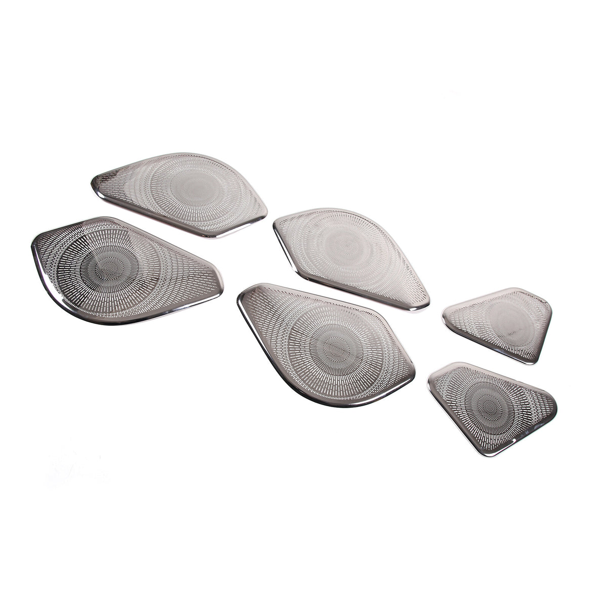 6PCS Silver Steel Inner Door Speaker Cover For Land Rover Range Rover 2023+ 7
