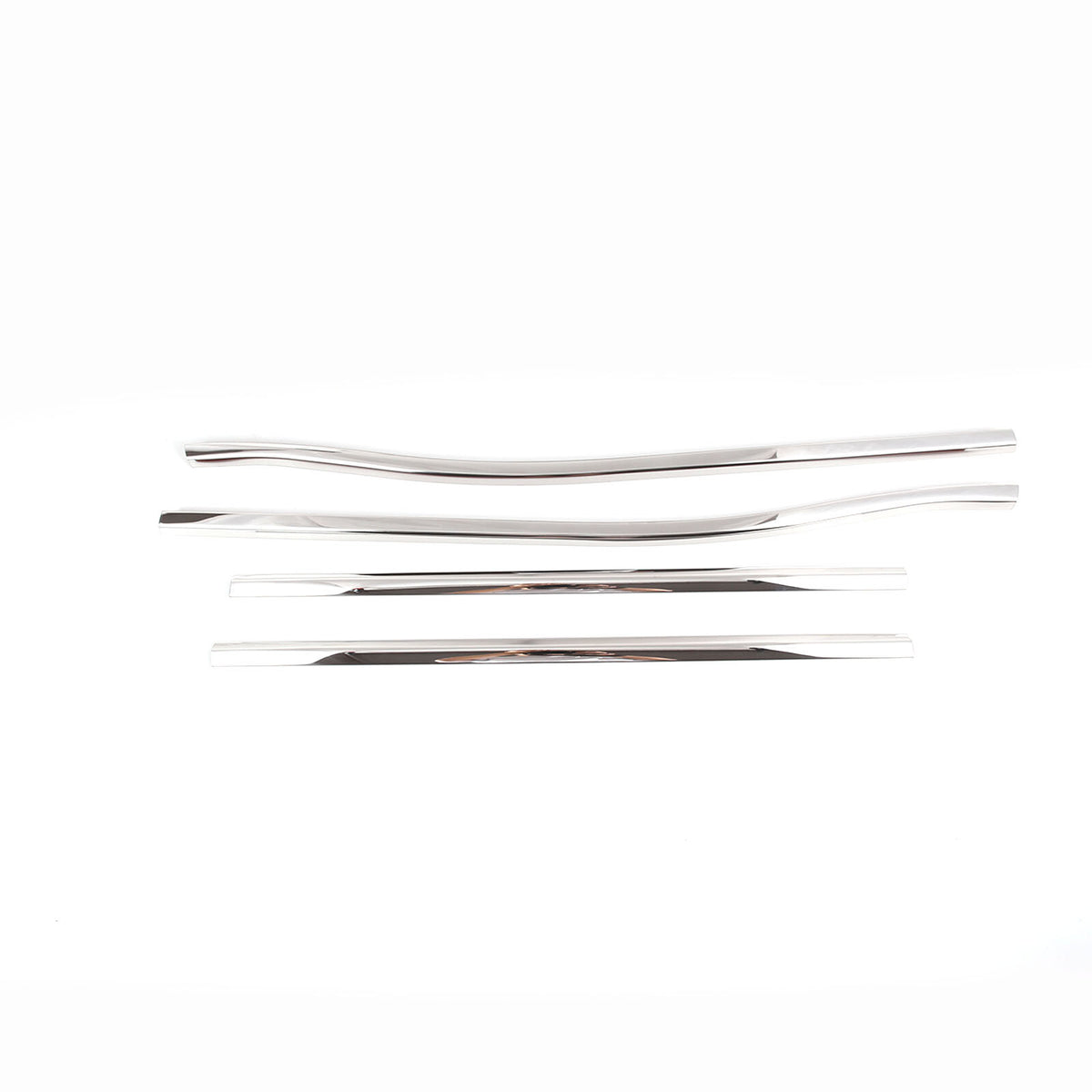 Steel Chrome Center Pillar Window Sill Trim Strip Set For Nissan Titan 2016-2024 9