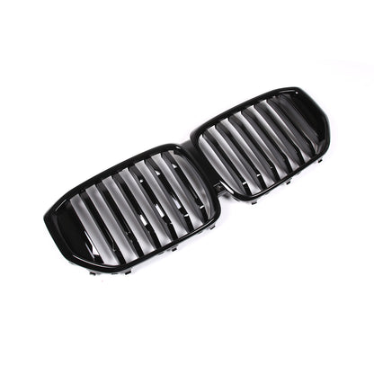 Glossy Black Front Bumper Center Hood Grille Grill For BMW G05 LCI X5 2023-2024 10