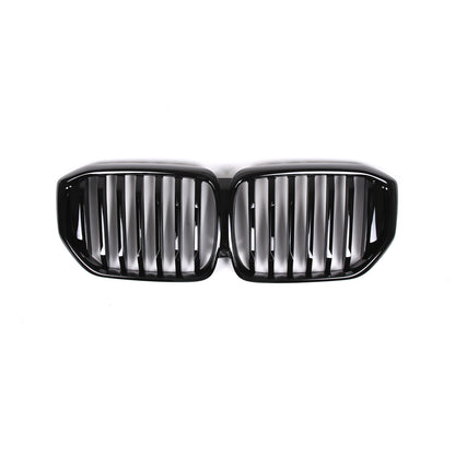 Glossy Black Front Bumper Center Hood Grille Grill For BMW G05 LCI X5 2023-2024 9