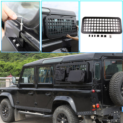 Aluminum Alloy Rear Side Window Guards For Land Rover Defender 90 110 2004-19 1