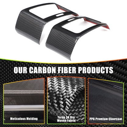 Real Carbon Fiber Center Side Air Vent Trim For LR Range Rover Sport L494 14-17 7