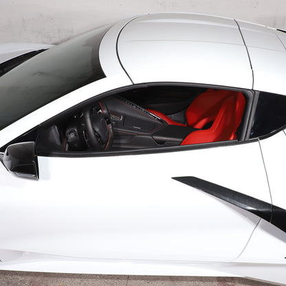 Real Carbon Fiber Full Exterior Set Decor Cover Trim Kit For Corvette C8 2020-26 114