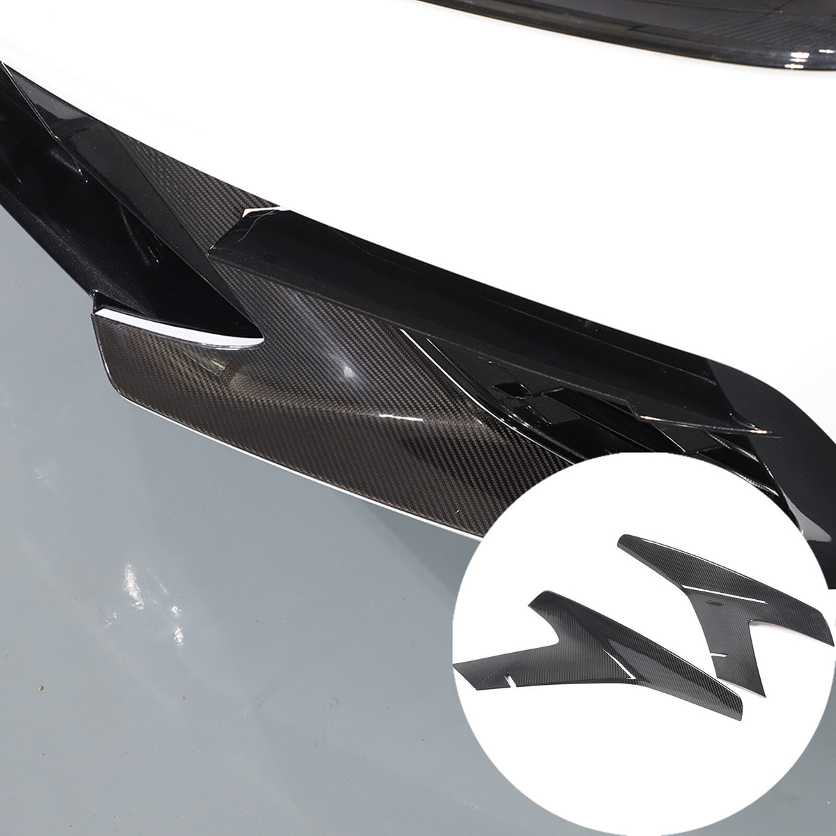 Real Carbon Fiber Full Exterior Set Decor Cover Trim Kit For Corvette C8 2020-26 144