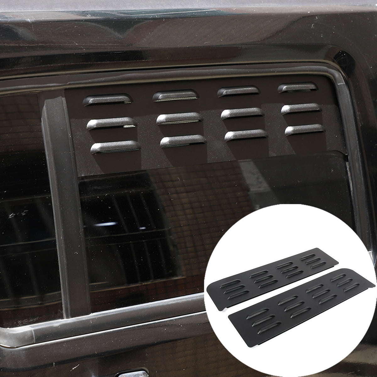 Front & Rear Window Glass Louver Air Vent Panel Trim For Hummer H3 2005-09 US 16