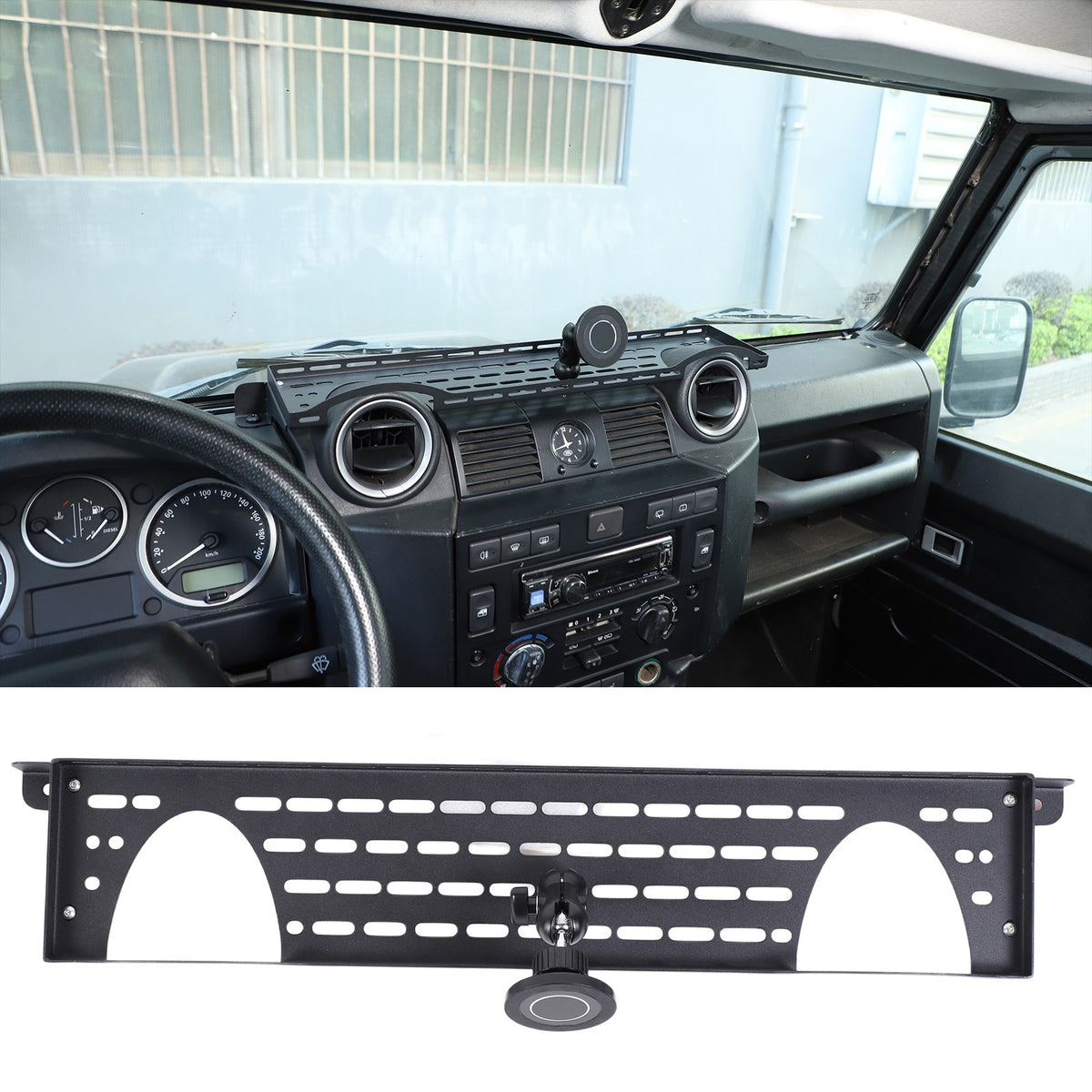 Magnetic Phone Holder Dashboard Storage Box For Land Rover Defender 2004-2018 6