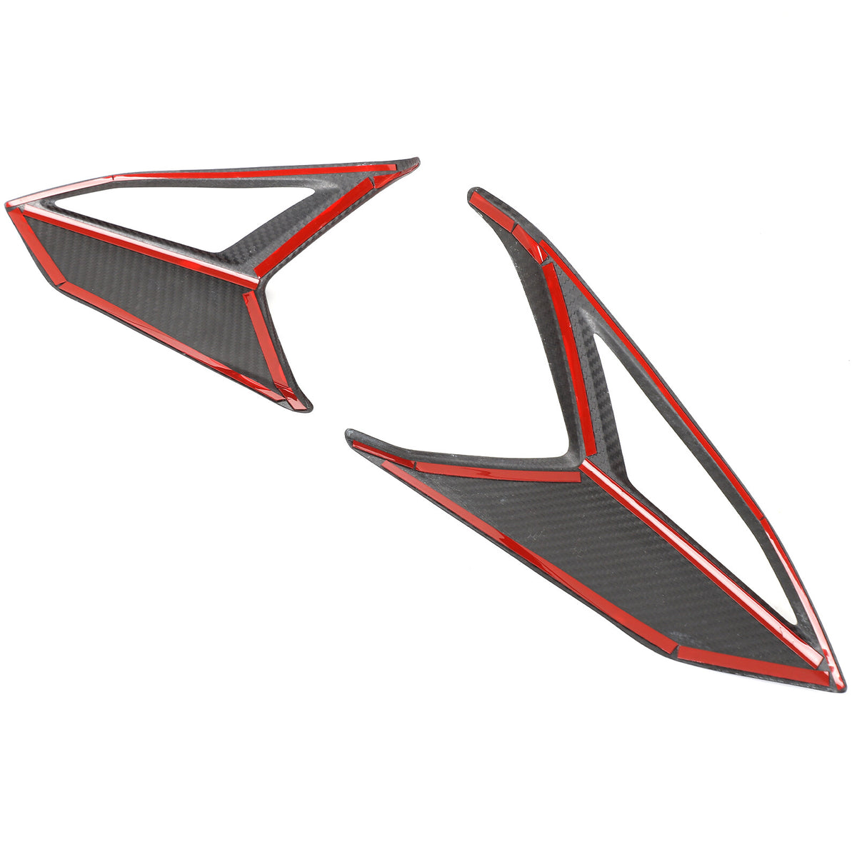 Real Carbon Fiber Rear Taillight Side Trim Cover for Corvette C8 2020+ US 20
