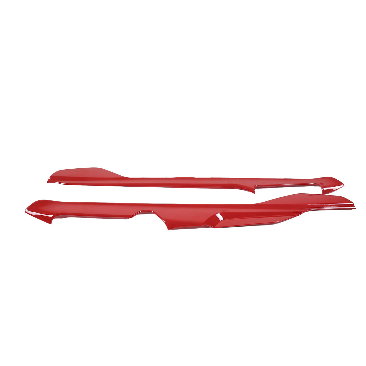ABS Red Car Side Center Console Strips Trim For Corvette C8 Z51 Z06 2020-26 12