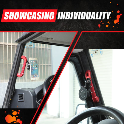 Replace Red A-Pillar Handle W/Phone Mount For LR Defender L316 2004-2018 8