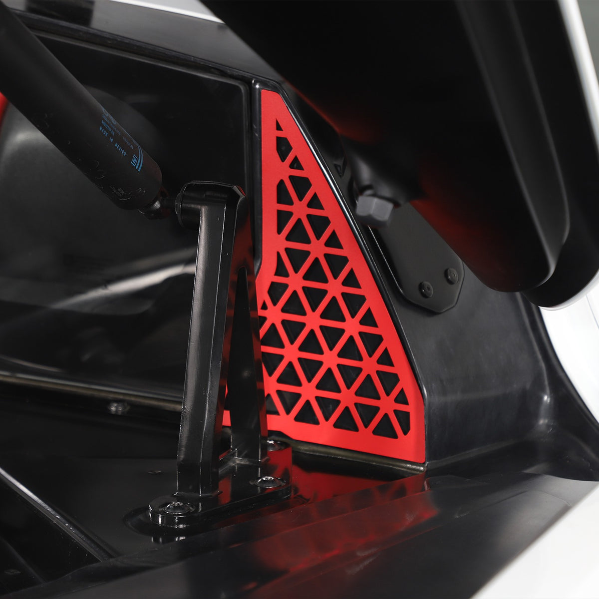 Red Alloy Front Bulkhead Engine Bay Decor Trim For Corvette C8 2020+ 14