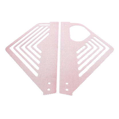 Pink Real Carbon fiber Engine Bay Side Panel Cover Overlay For Corvette C8 Coupe 14