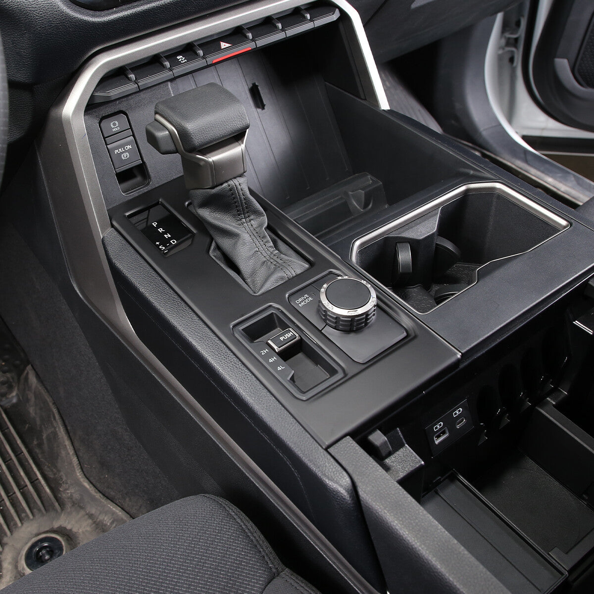 Matte Black ABS Interior Decoration Cover Trim Kit For Toyota Tundra 2022-26 US - Variants 16-20 35