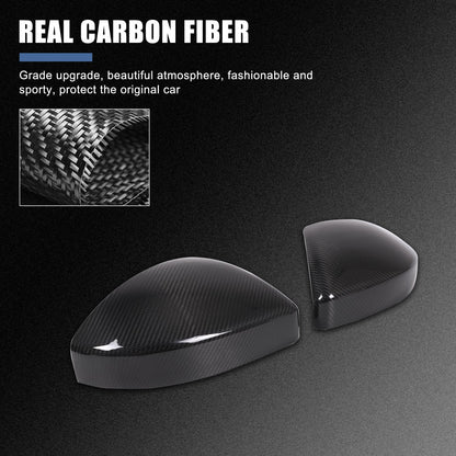 Real Carbon Fiber Side Mirror Cover For LR Range Rover Evoque 2014-2020 3