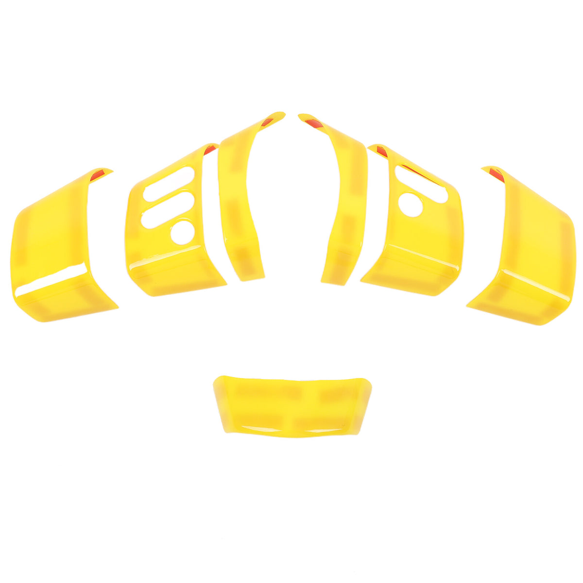 Yellow ABS Interior Center Console Trim Cover for Toyota FJ Cruiser 2007-2021 8