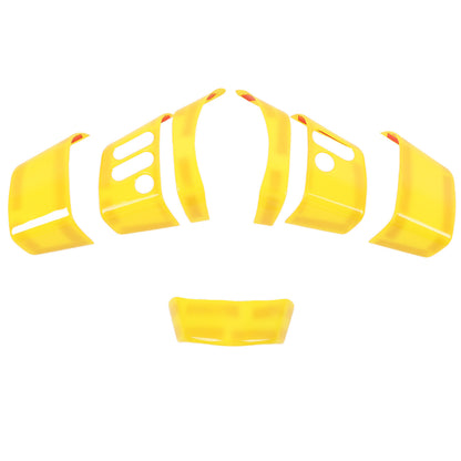 Yellow ABS Interior Center Console Trim Cover for Toyota FJ Cruiser 2007-2021 8
