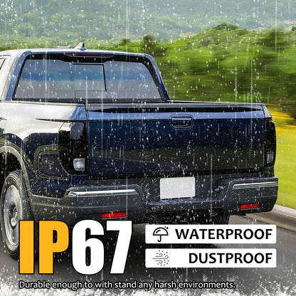 Transparent Gray Smoked Tail Light Cover Trim For Honda Ridgeline 2017+ US 8