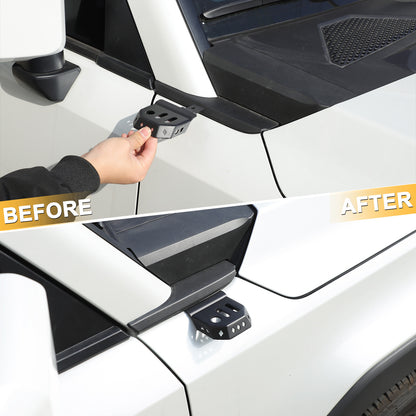 Hood Hinge A-Pillar LED Light Bracket Mount For Toyota Land Cruiser LC250 2024+ 14