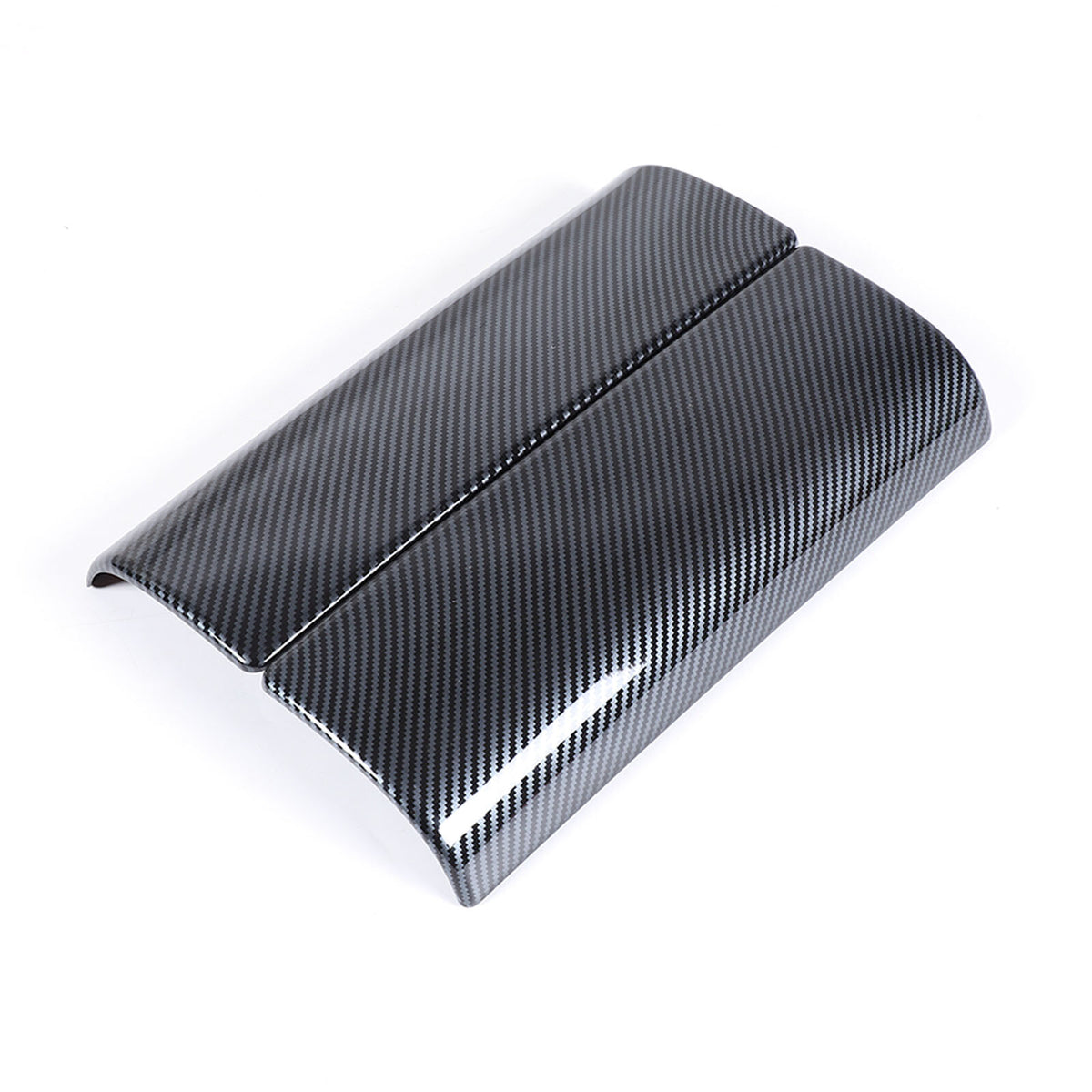 ABS Carbon Fiber Center Console Armrest Box Cover Trim For Benz e Class 2024 6