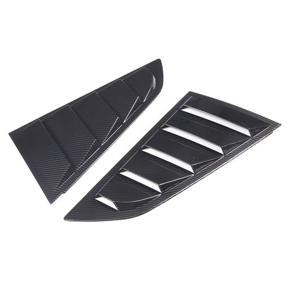 ABS Carbon Fiber Rear Side Window Louver Shutter Trim For Corvette C7 2014-2019 11