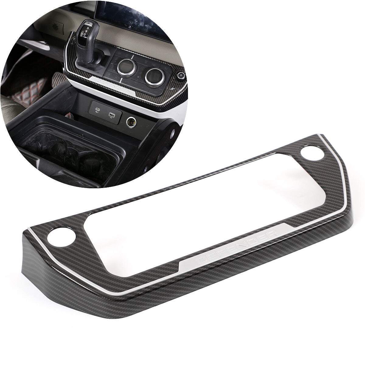 Oak Grain Center Console Gearbox AC Frame For Land Rover Defender 2020-2024 3