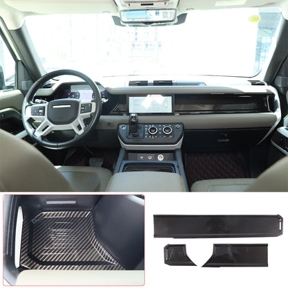 ABS Carbon Fiber Dashboard Panel Trim For Land Rover Defender L663 2020+ 7