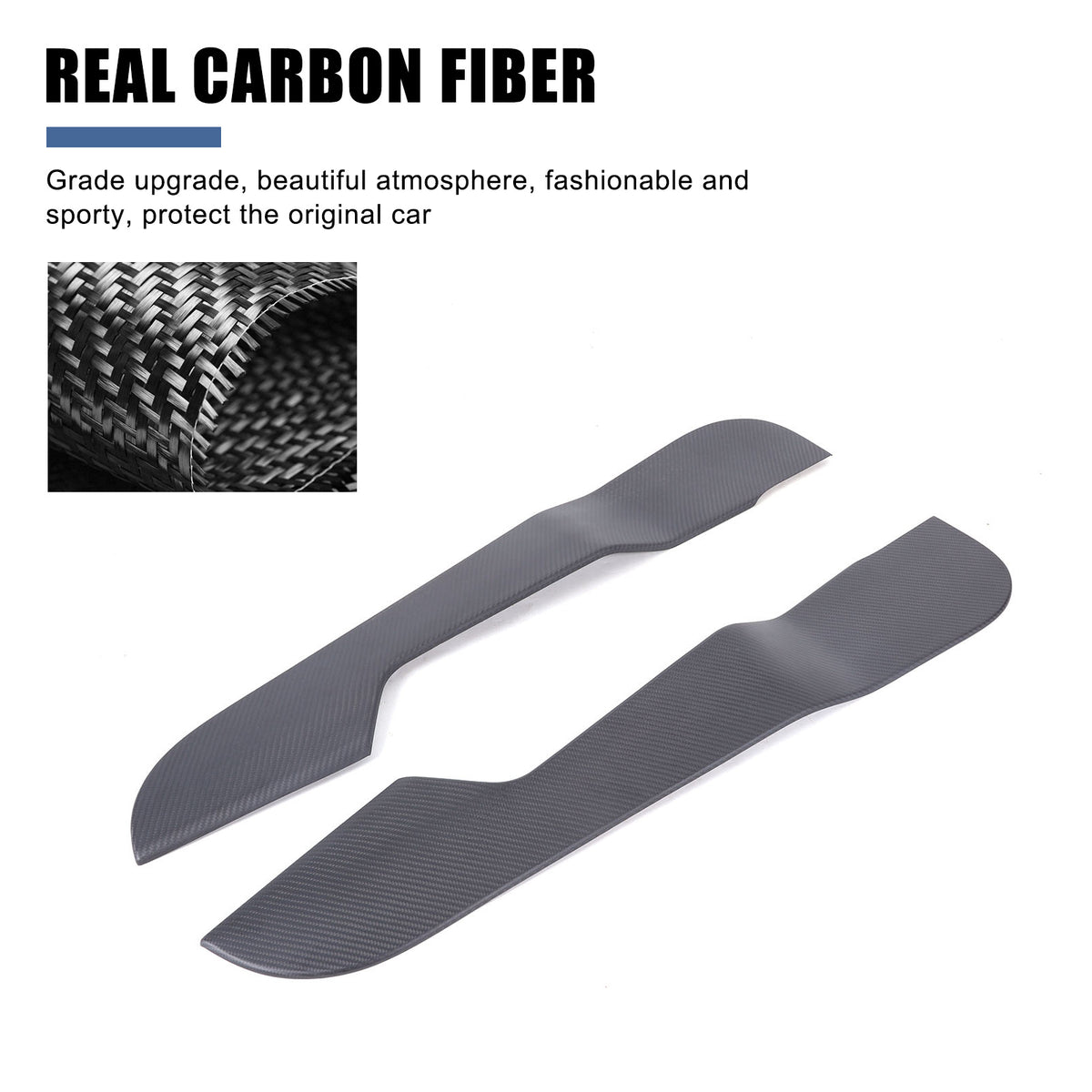 Matte Real Carbon fiber Interior Door Anti-Kick Trim Cover For Lotus EMIRA 22-25 16