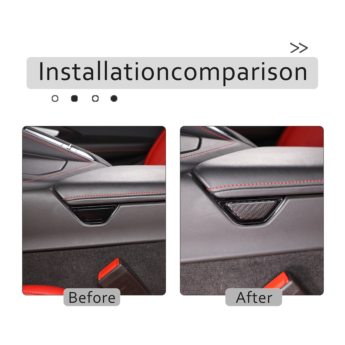 Real Dry Carbon Fiber Full Interior Center Set Trim Kit For Corvette C8 20-25 US - Styles 1-5 35