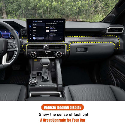 Orange Center Console Trim Strip Cover For Toyota Tacoma SR/SR5 2024+ US 14