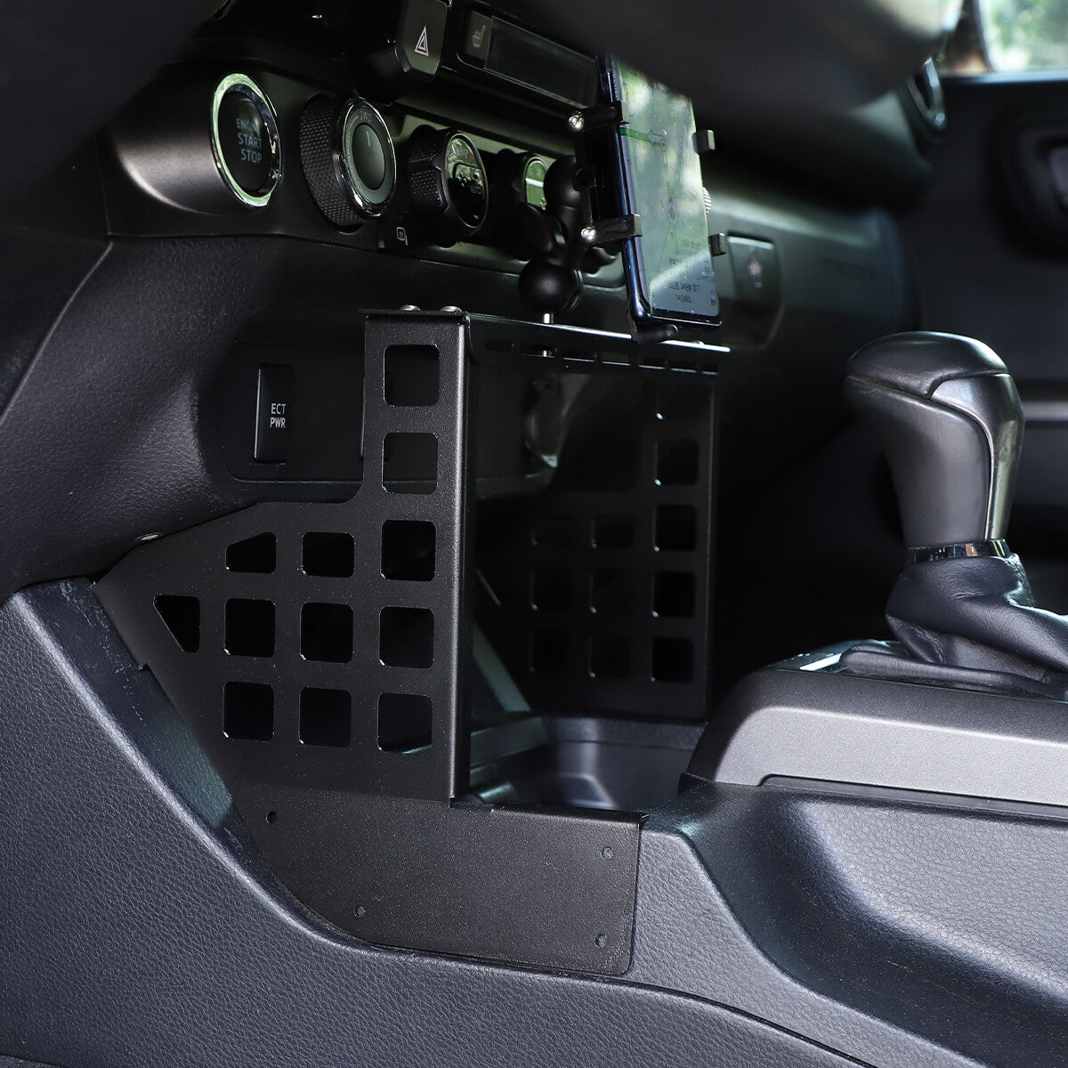 Central Console Multi-functional Cell Phone Holder Bracket For Tacoma 2016-23 6