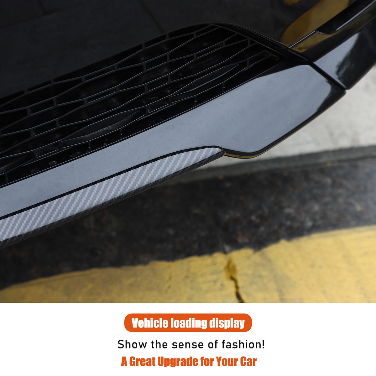 ABS Carbon Fiber Front Center Bumper Trim For LR Range Rover Sport L461 2023+ US 8