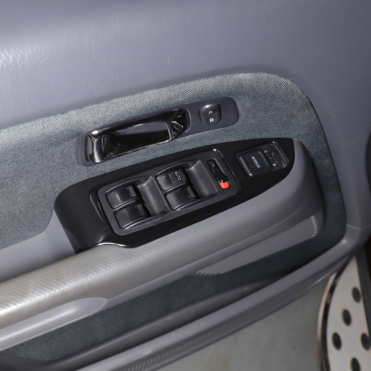 Glossy Black Window Lift Switch Button Trim Frame For Honda Pilot 2003-2008 6